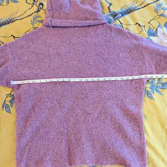 CATHERINE malandrino purple turtle neck oversized sweater nwt sz l - Picture 5 of 6